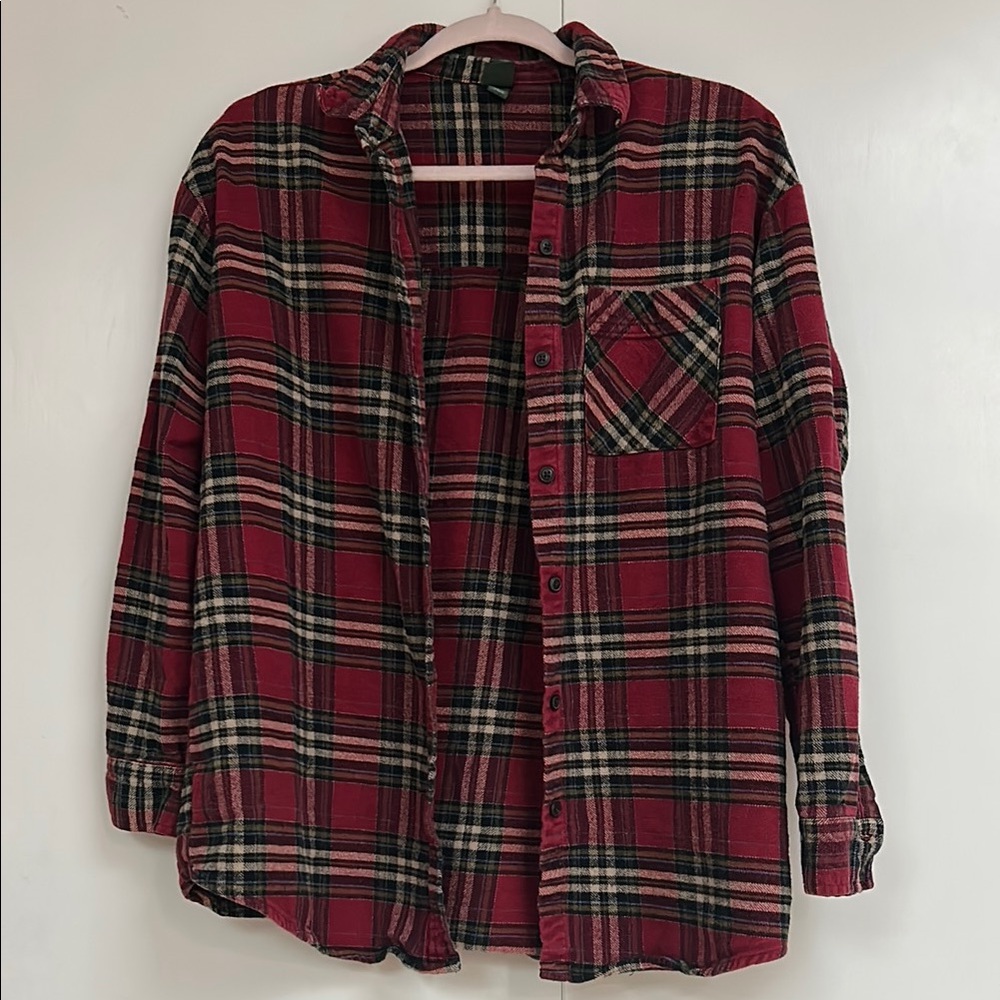 Wild Fable Red and Green Flannel